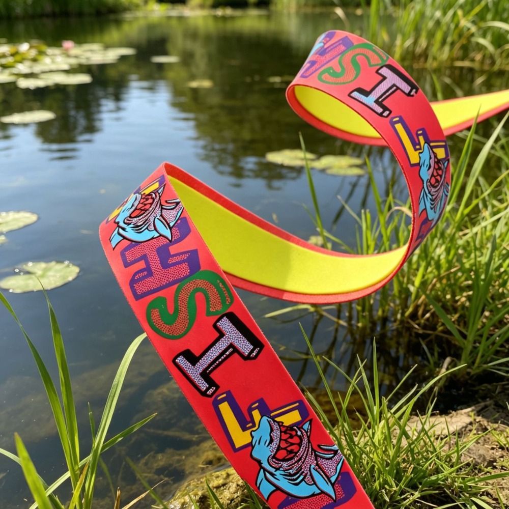 Fishing Rod Wrap Tape - PU Badminton-Schlägergriffband Verschleißfestes Buntes Muster Ruten-Griffband