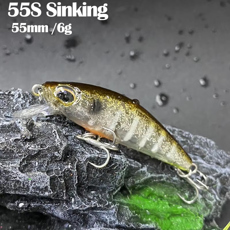 Fishing Equipment In Japanese - 6g 55mm Japanische Trembling Sinking Minnow
