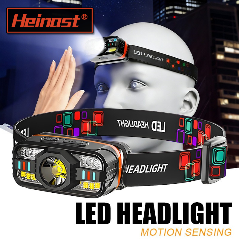 Fishing Headlamp - USB wiederaufladbare LED-Stirnlampe, tragbare Leuchte mit