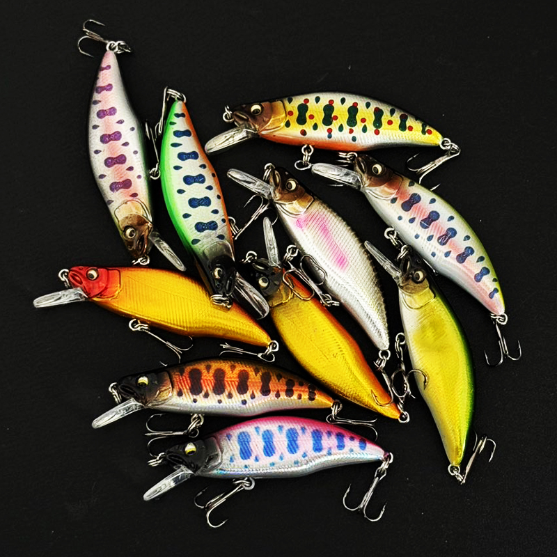 10-teiliges Minnow-Angelköder- – Fishing Equipment In Japanese Bewertung und Preis