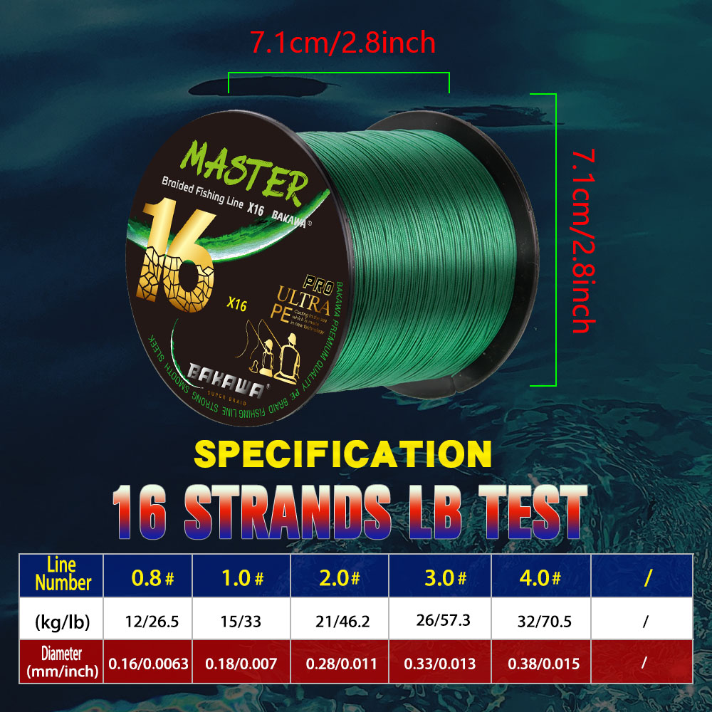 BAKAWA X16 Stränge Angelschnur – Fishing Equipment In Japanese Bewertung und Preis