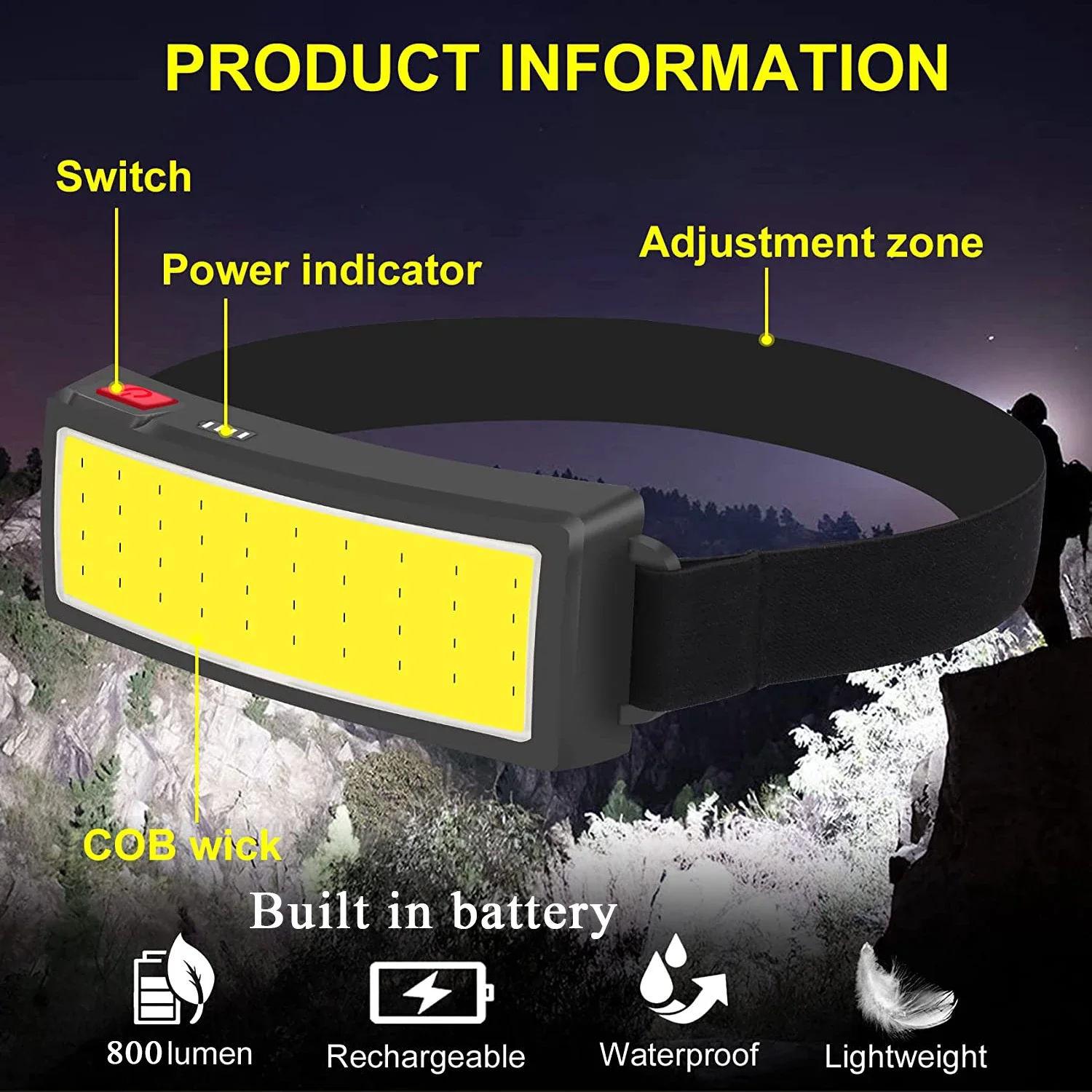 Tragbare COB-LED-Stirnlampen f – Fishing Headlamp Bewertung und Preis